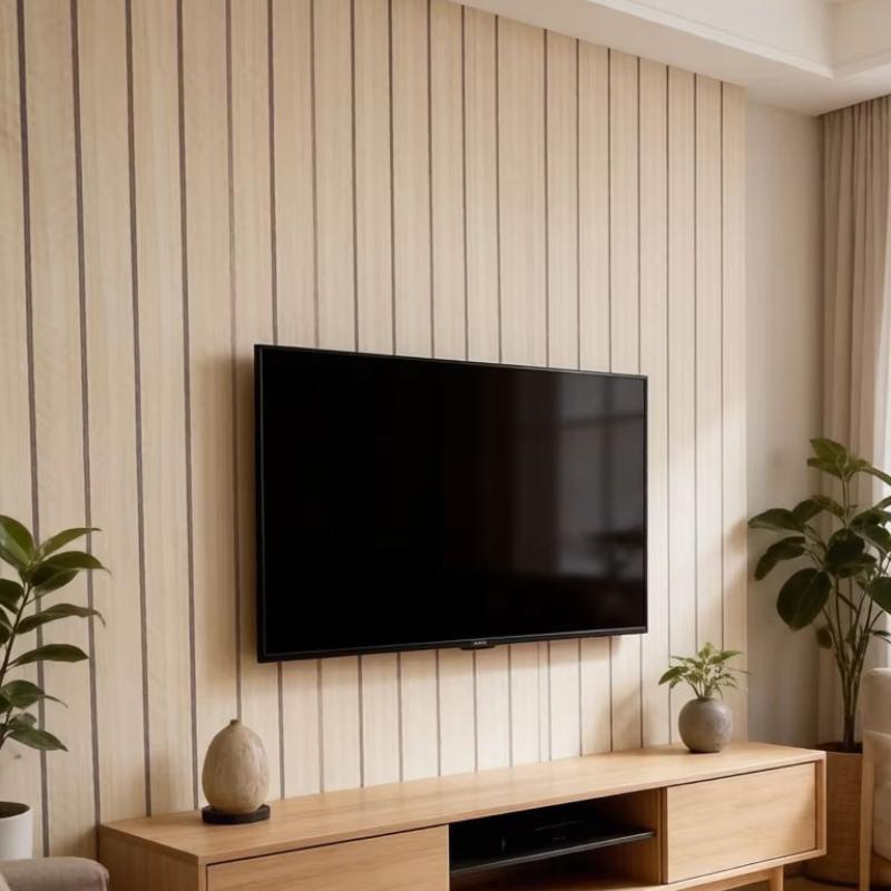 Self-Adhesive Wood Grain Wall Panels Waterproof Grille Sticker For Tv Background Living Room Bedroom Home Decor