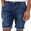 Shorts Masculinos Rasgados em Sarja