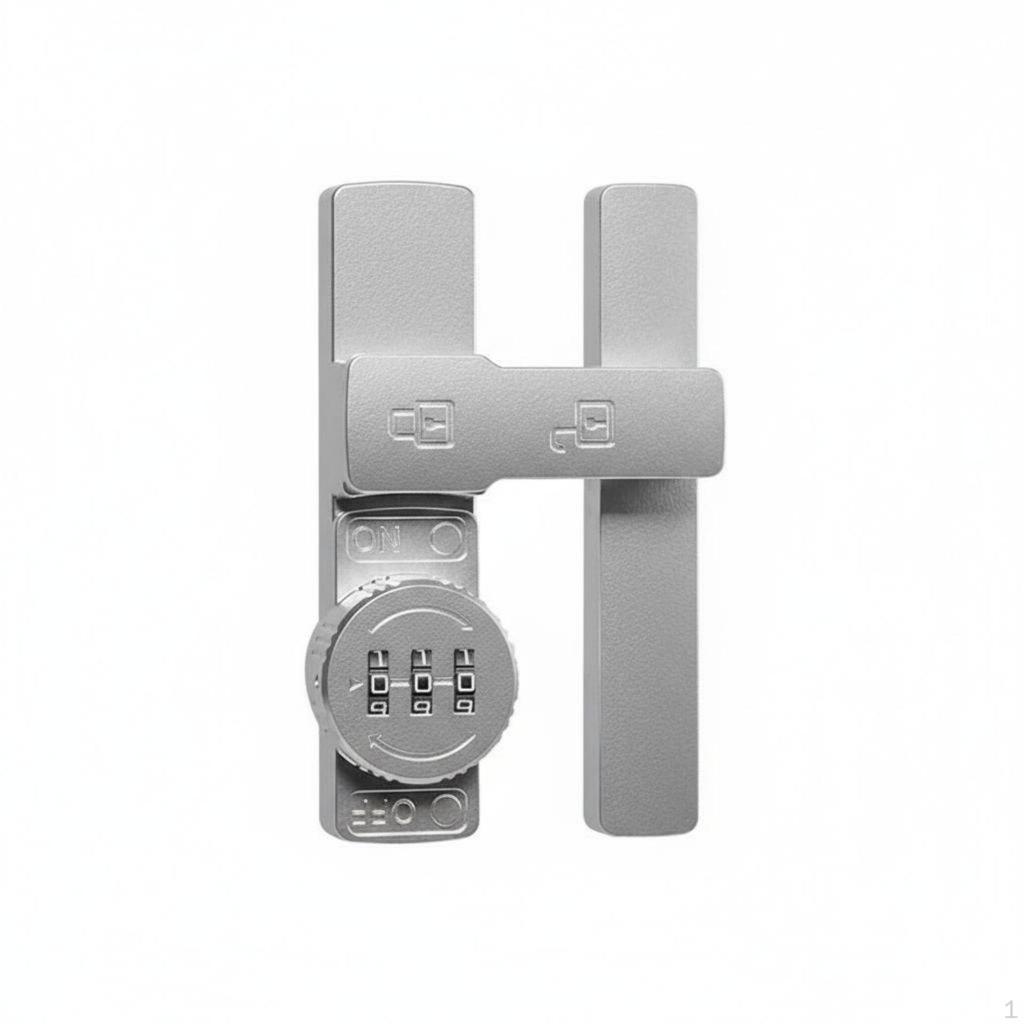 Drill Combination Latch Easy Installation Keyless Hasp Lock Zinc Alloy Construction 90 Degree