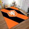 "Orange and Black Carpet with White Lion Emblem and KNVB Print Design" Suitable for use as an anti-slip for living room bedroom sofas