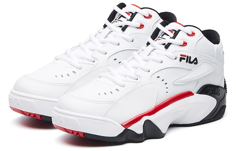 Women's Sneakers FILA Jamball Mid Synthetic Leather Cushioning Abrasion Resistant Mid top Vintage Basketball
