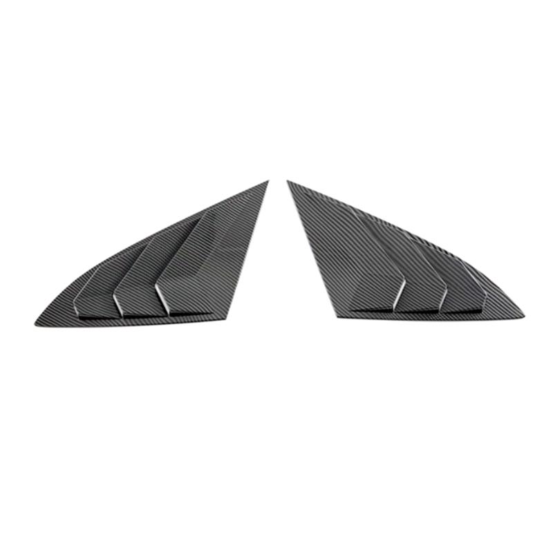 For Changan UNIV UNI-V 2024 Car Rear Spoiler Wing Side Window Triangle Trim Cover Trim Replacement Accessories - ABS Carbon