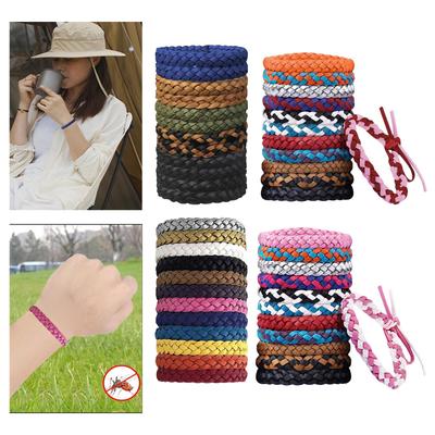 12 Pulseras Repelentes de Mosquitos para Correr Viajar Barbacoa en el Patio Trasero
