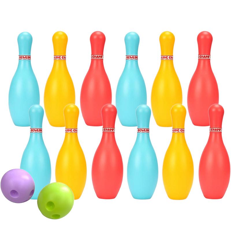 Mini Bowling Set Party Favors Gifts for Guests Plastic Funny Bowling Set Ball And Pins Bowling Indoor Ball Leisure Game TMZ