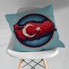 Cool Art Turkish Flag Throw Pillow Case Living Room Sofa Cushion Cover For Home Bedroom Decoration Protector