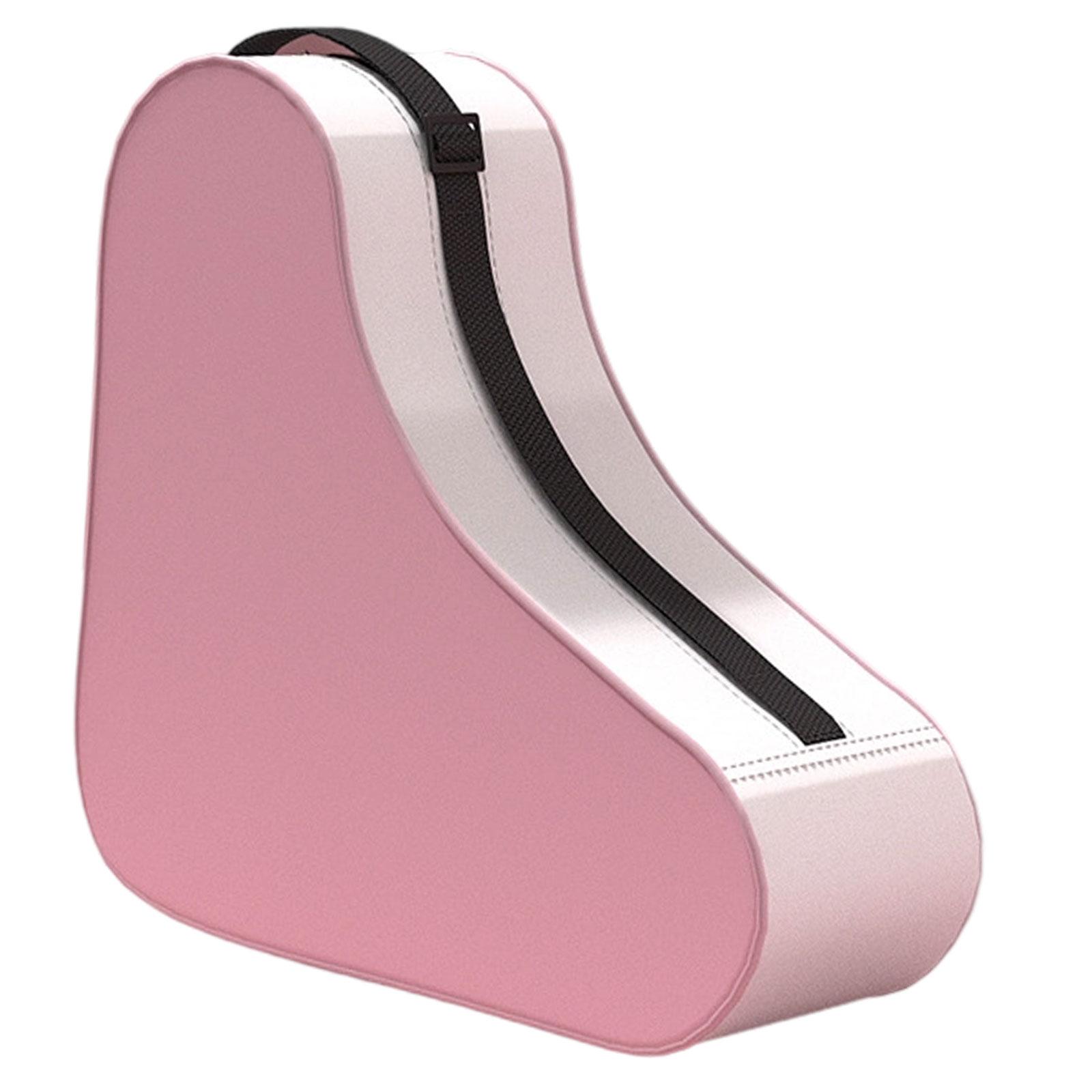 

Ice Skate Bag Carrying Roller Skate Accessories Nylon Waterproof Breathable 3 рожевий