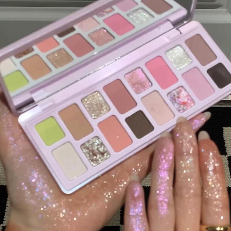 The Fenshen Eyeshadow Is Born! 16-Color Eyeshadow Palette, Spring Macaron Multi-Color Series, Matte and Pearlescent Eyeshadow