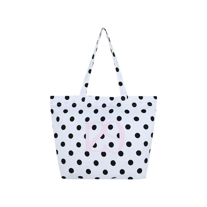 129 Dot Eco Bag White Dot