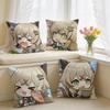 Kirara Genshin Impact Cushion Cover Square Short Plush Pillow Case Living Room Sofa Home Decor Funda X