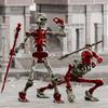 Death God Skeleton Action Figure, Fun Multi-Joint Mobile Shapeshift Robot,Halloween  Manikin Decorative Ornaments Toys