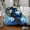 1pc Mortal Kombat Blanket Lightweight Flannel Throw For Sofa, Bed, Travel, Camping, Livingroom, Office, Couch, Chair, And Bed