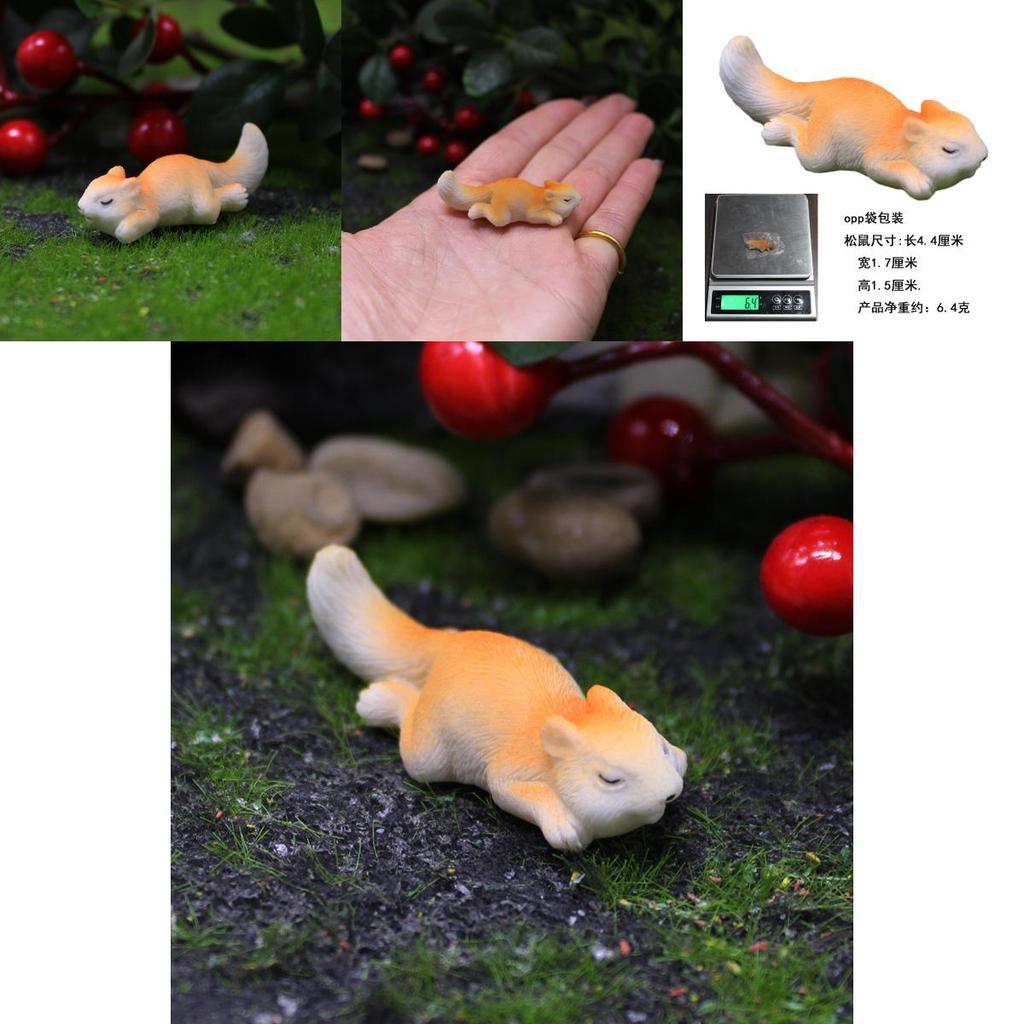 Resin Micro Landscape Animal Decor Squirrel For Fish Tank Aquarium Garden Scene