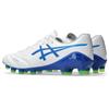 ASICS DS LIGHT 6 Soccer Shoes Size 102 Size 2E X-FLY (1101A076), Men's, (White/Blue), 24.0 cm,