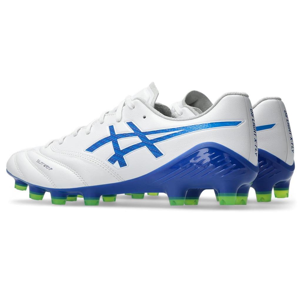ASICS DS LIGHT 6 Soccer Shoes Size 102 Size 2E X-FLY (1101A076), Men's, (White/Blue), 24.0 cm,
