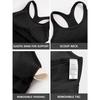 CHARMLEAKS Ribbed Workout Tank Tops for Women with Built In Bra Tight Racerback Scoop Neck Athletic Top