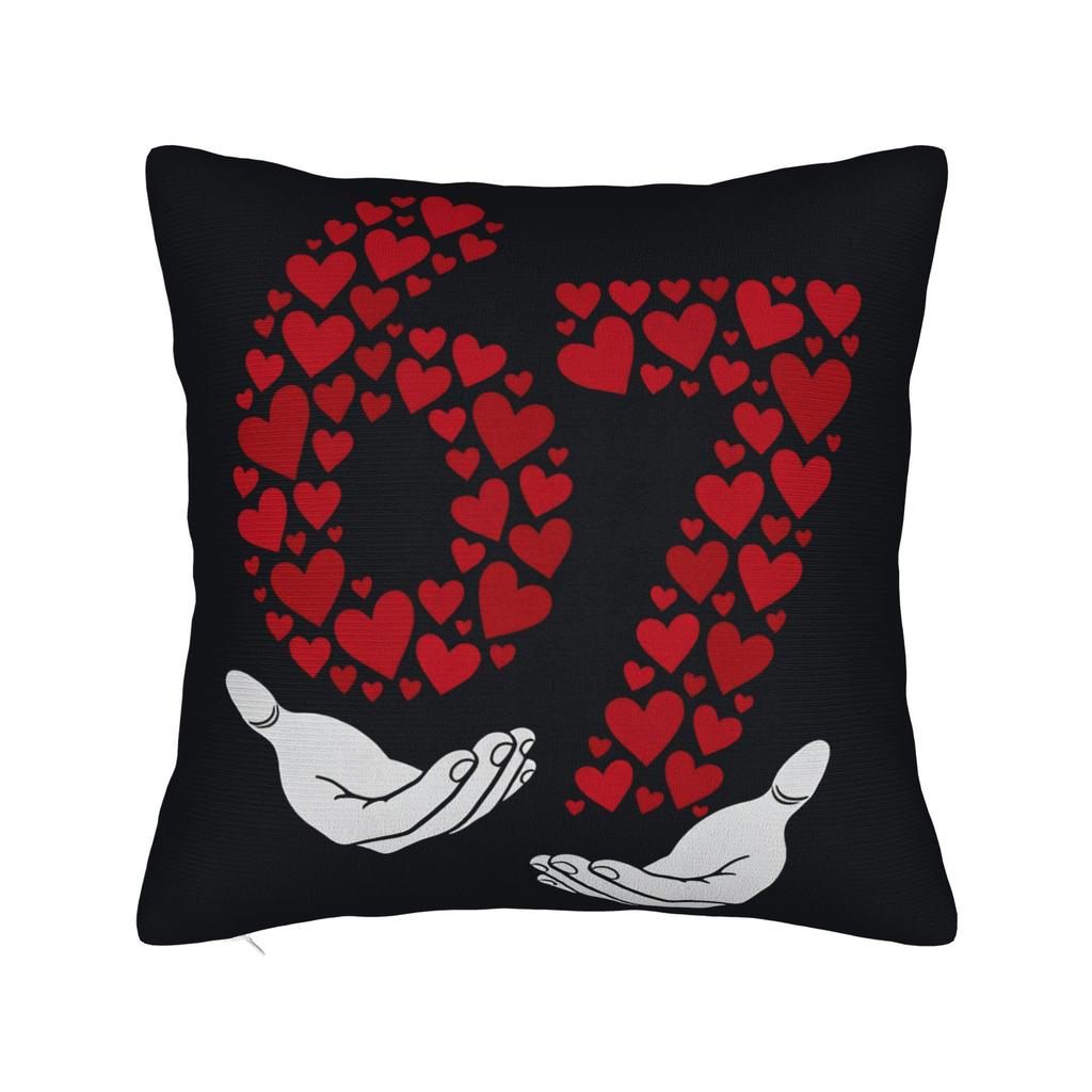 Valentine'S Day 6 7 Meme Pillow Cover Fashion Pillow Case For Chair Sofa Home Decor Print Pillowcases Gift