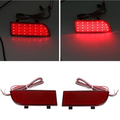 2pcs LED Shocks Rear Bumper Reflector Spotlight Fog Tail Brake Lights