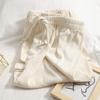 Pantaloni a Gamba Larga Estivi Larghi Sottili Drappeggiati Dritti Casual da Donna