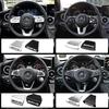Car Emblem Steering Wheel Sticker Decoration Accessories For Mercedes Benz AMG Brabus Smart Maybach W204 GLC CLA W205 W203 W206 lsu8