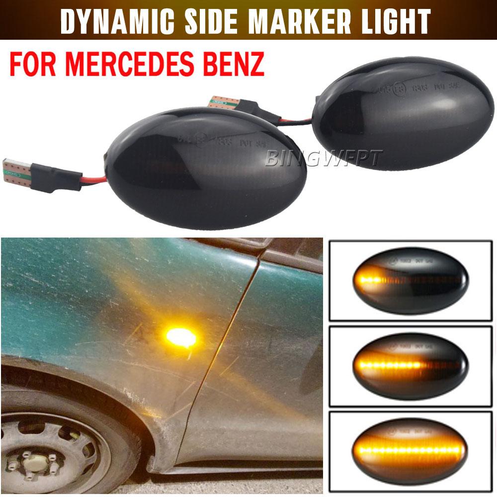 Car-styling Turn Signal Light For Mercedes-Benz Smart W450 W452 A-Class W168 Vito W639 W447 Citan W415 Dynamic Side Marker Lamp
