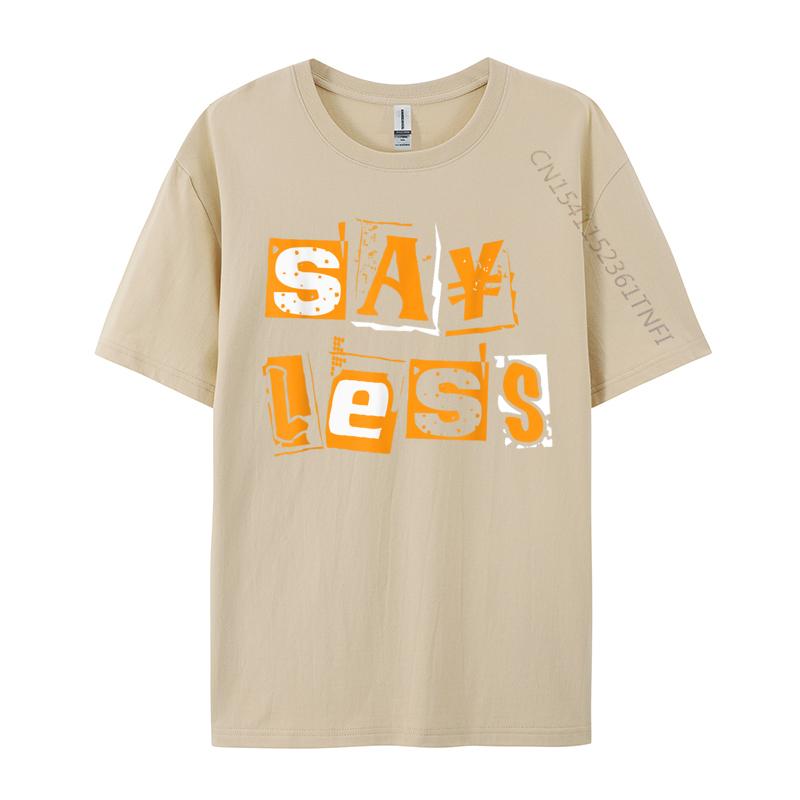 Oranžová Méně Mluvte Oranžová Barva Vtipné Prémiová Bavlna Camisa Top Tričko Harajuku Tričko Pro Muže Dominující