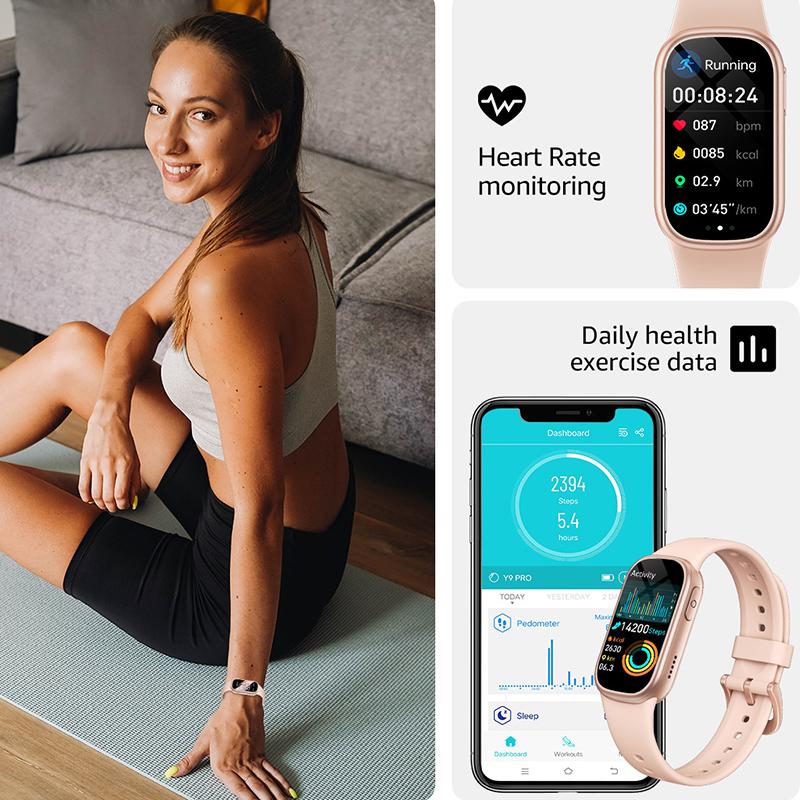 SCIONE Bluetooth Smart Watch Step Counting Sleep Health Monitoring Sports Bracelet