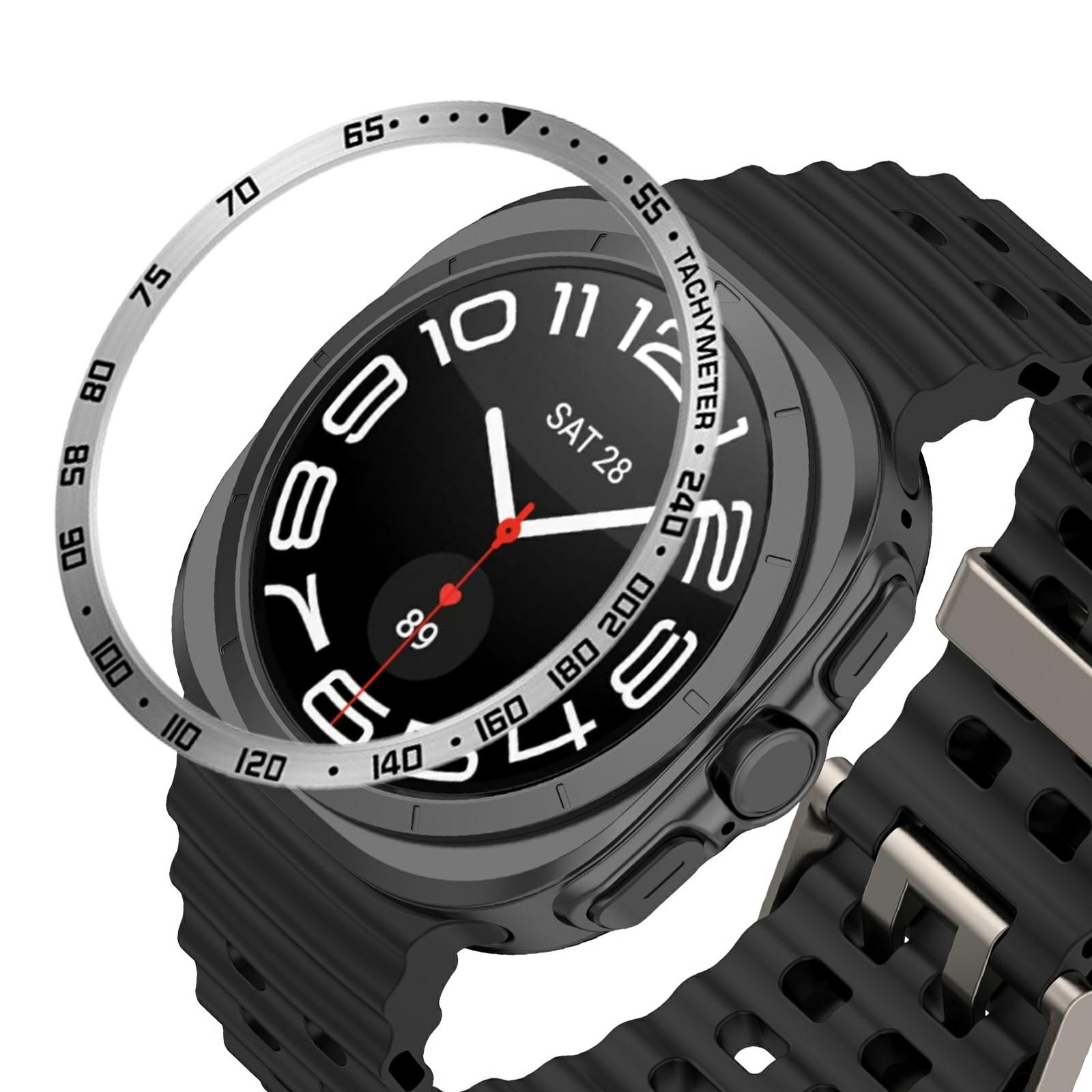 Type E for Samsung Galaxy Watch7 44mm Bezel Ring Metal Bezel Styling Dial Circle C