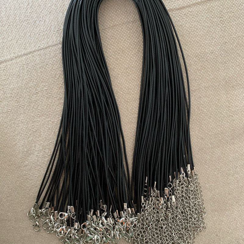 

Корейское ожерелье из вощеной веревки с хрустальной подвеской для мужчин и женщин 1.0MM