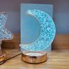 Bedroom Crystal Touch Dimming NightLight Girl Room Home Decorations Aesthetics USB Table 3D Moon Lamp