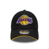 Casquette de baseball - New Era - 9Forty - Logo Los Angeles Lakers brodé - Taille standard - Bandeau tissu doux