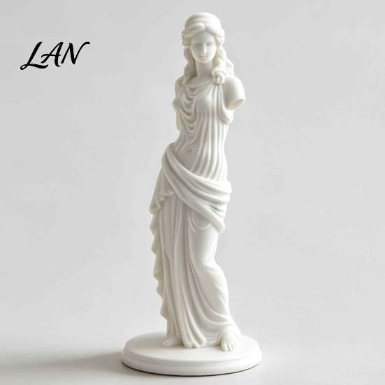 Handgefertigte Skulptur Dekor 3D-gedruckte minimalistische Göttinnen-Skulptur, Retro europäische armlose Statue, Klassische Harzstatue für Heimkunst-Figur