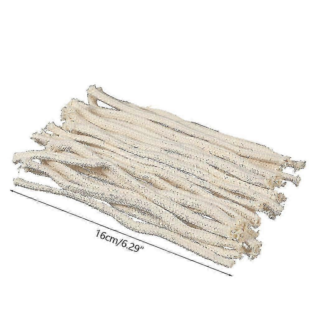 50x 1/4" Oil Candle Lamp Wicks For Burner Round Braided Cotton Kerosene Light Fo-Good - RiRi