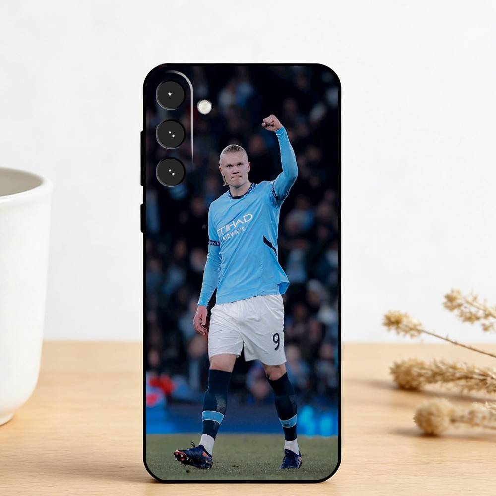 F-Football S-Star E-Erling Haaland Phone Case For Samsung Galaxy A73,A72,A71,A70,A53,A52,A51,Others Soft Black Cover