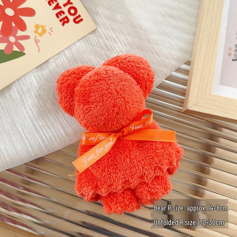 Bear-Shaped Coral Fleece Towel - Ideal Party or Event Gift