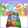 Numberblocks Cartoon Bedding Ensemble With Waffle Weave Fabric For Kids Room