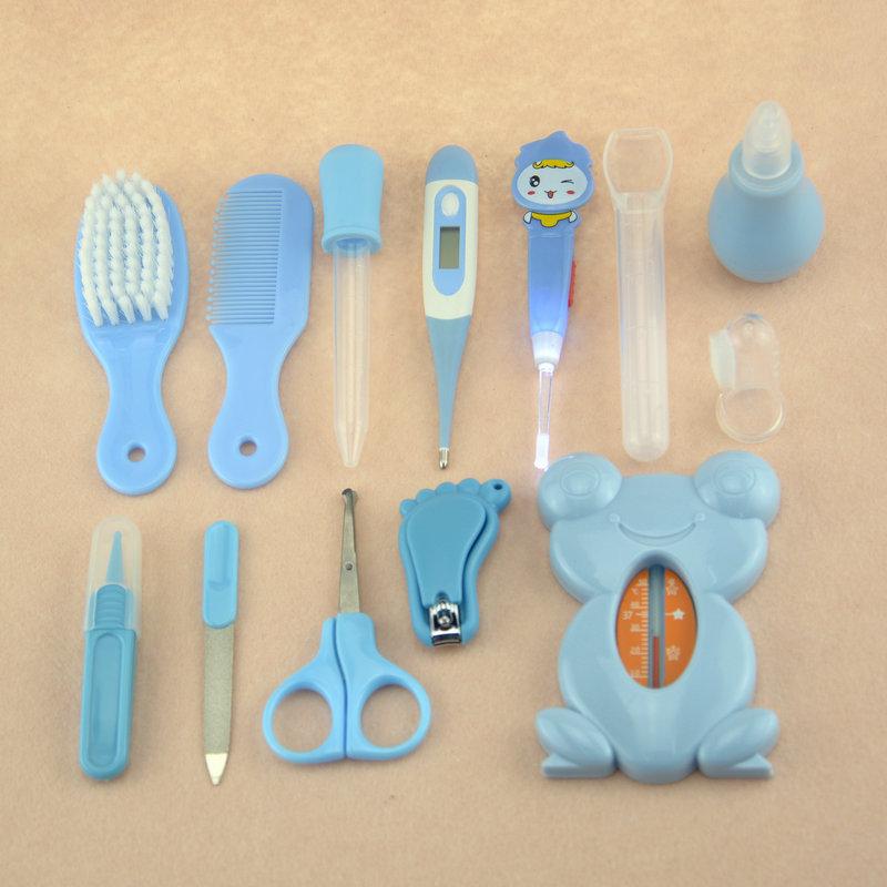 Baby-Pflege-Werkzeug-Set Säuglings-Nagelknipser Kinder Hygiene-Pflege Thermometer Schere Nagelfeile Neugeborenes Baby Maniküre-Set Pflege-Set