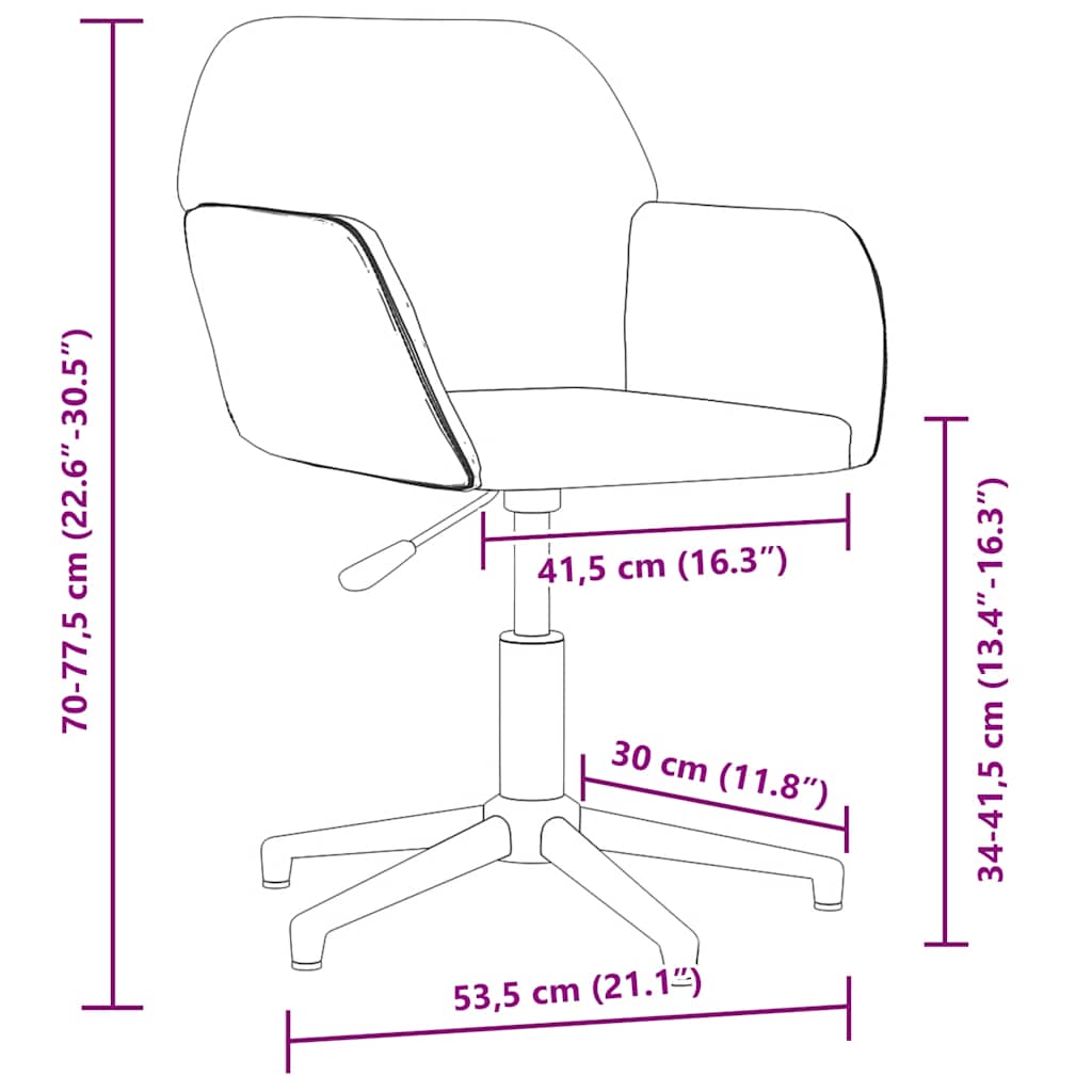 Office Chair Swivel Blue Fabric