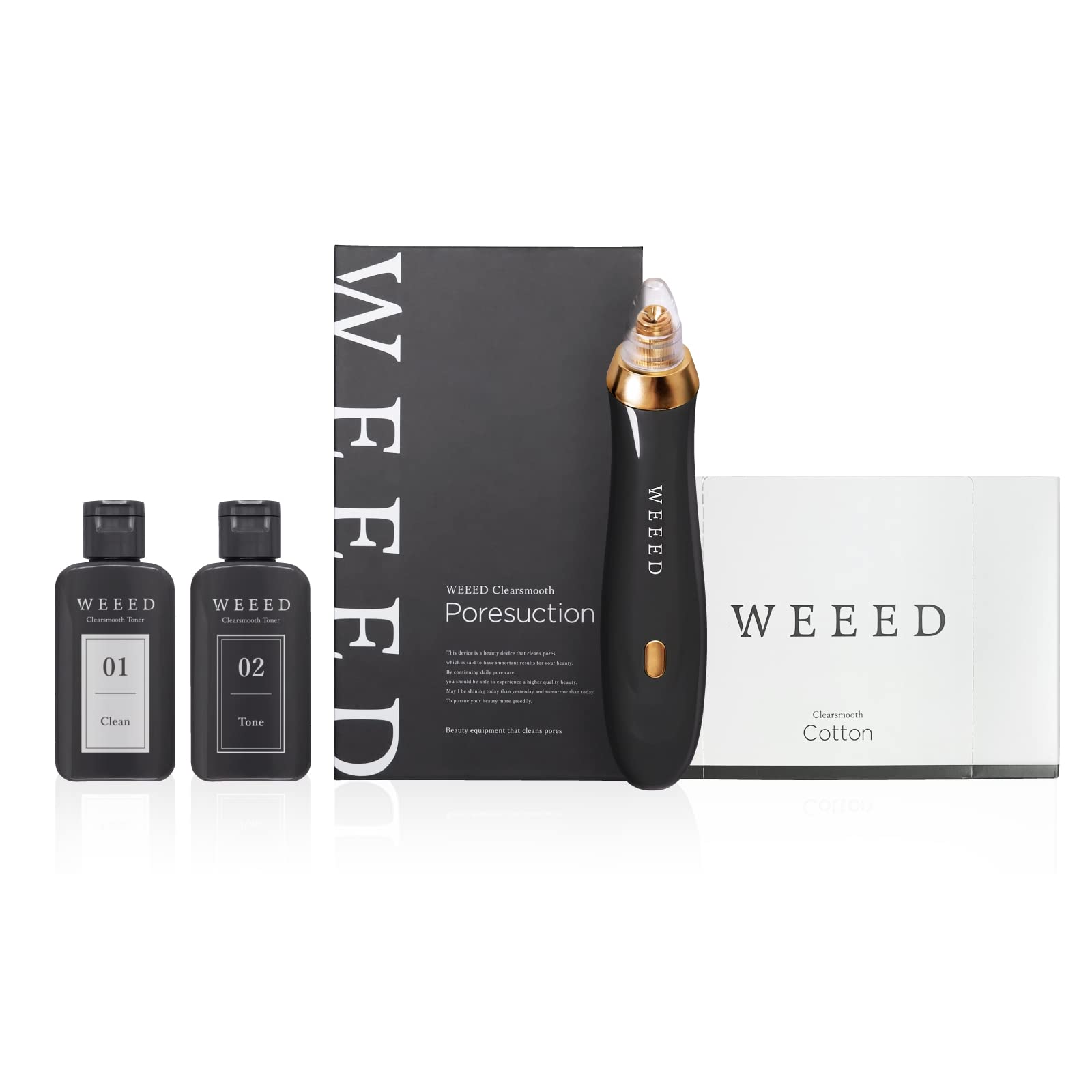 

WEEED Weed Clear Smooth Set Pore всасывающий тоник хлопок [Содержимое набора] (всасывающая машина), (01 чистый/02 тон),