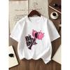 European Sizes Girl's Round Neck T-Shirt, Short Sleeve Summer Casual Comfortable Sporty Fashion for Teen Girls, Perfect Gift for Kids