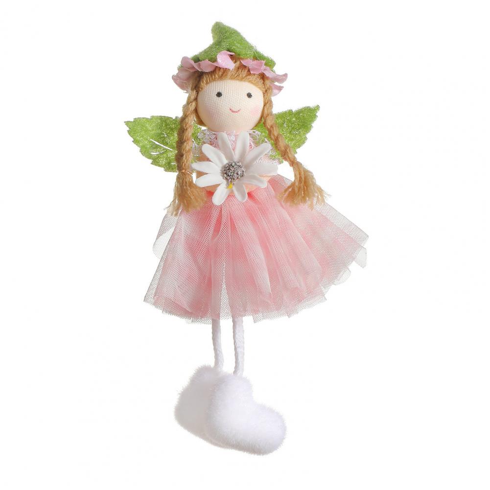 17cm Spring Fairy Girl Ornament Flower Angel Hanging Pendant Dreamy Fairy Tale Themed Decor For Christmas Wedding Party Displays