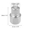 37/21PT  Hollow Car Anti Theft Wheel Lock Lug Nut Screw Removal Key For BMW Replacement Auto Accessories