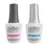 Conjunto de 2 peças Selador Superior Esmalte de Unha de Longa Duração Base Foundation para Remover com Soak Off para Iniciantes