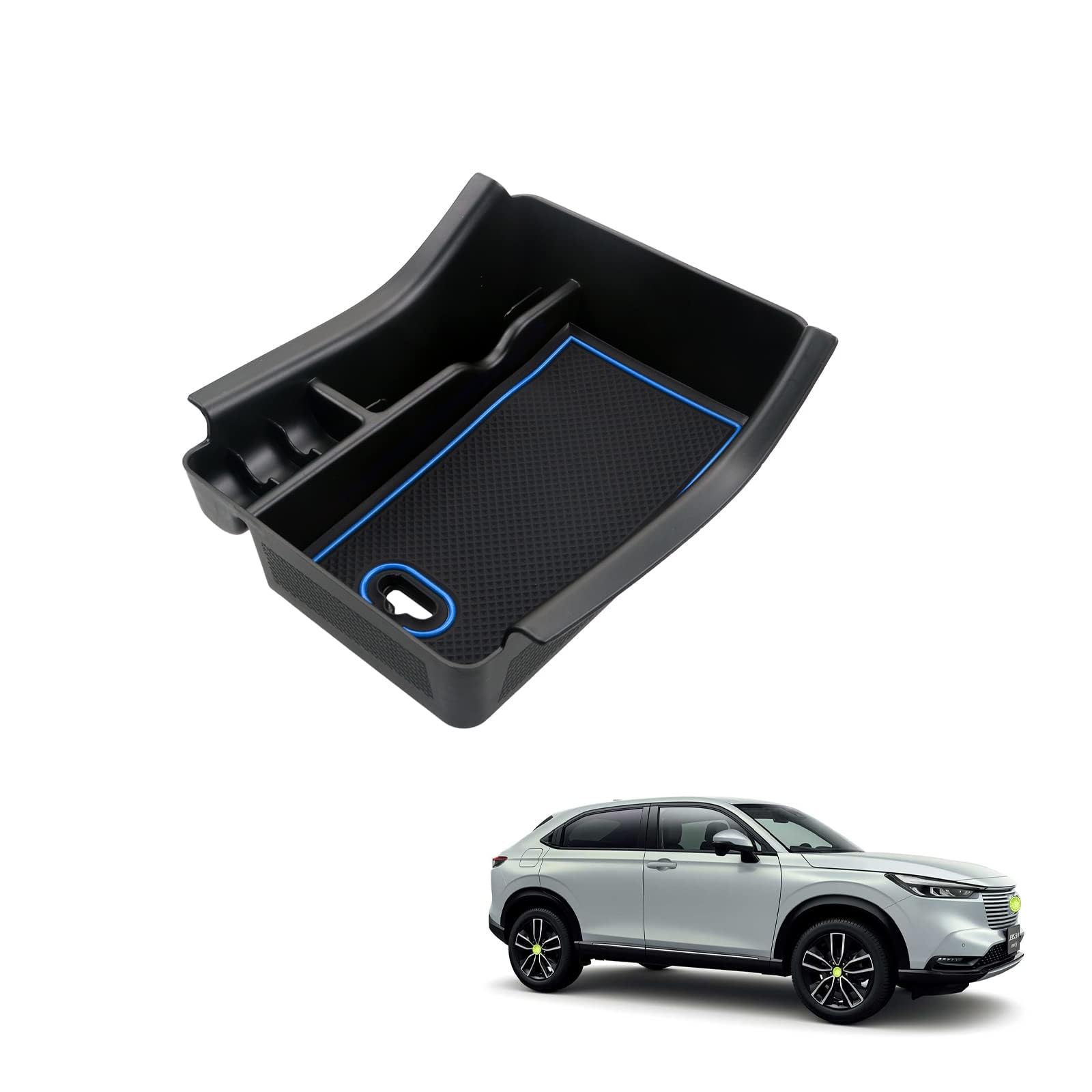 

HUAHAO New Vezel rv Console Box Center Console Tray Accessory Accessory Accessory Storage ABS синий