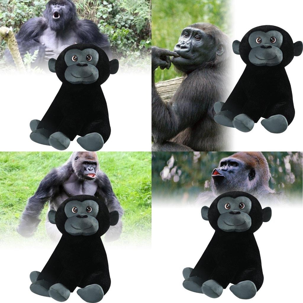 Entzückendes Plüschgorilla-Spielzeug aus weichem Kurzsamt, perfekt als Geburtstagsgeschenk für Kinder