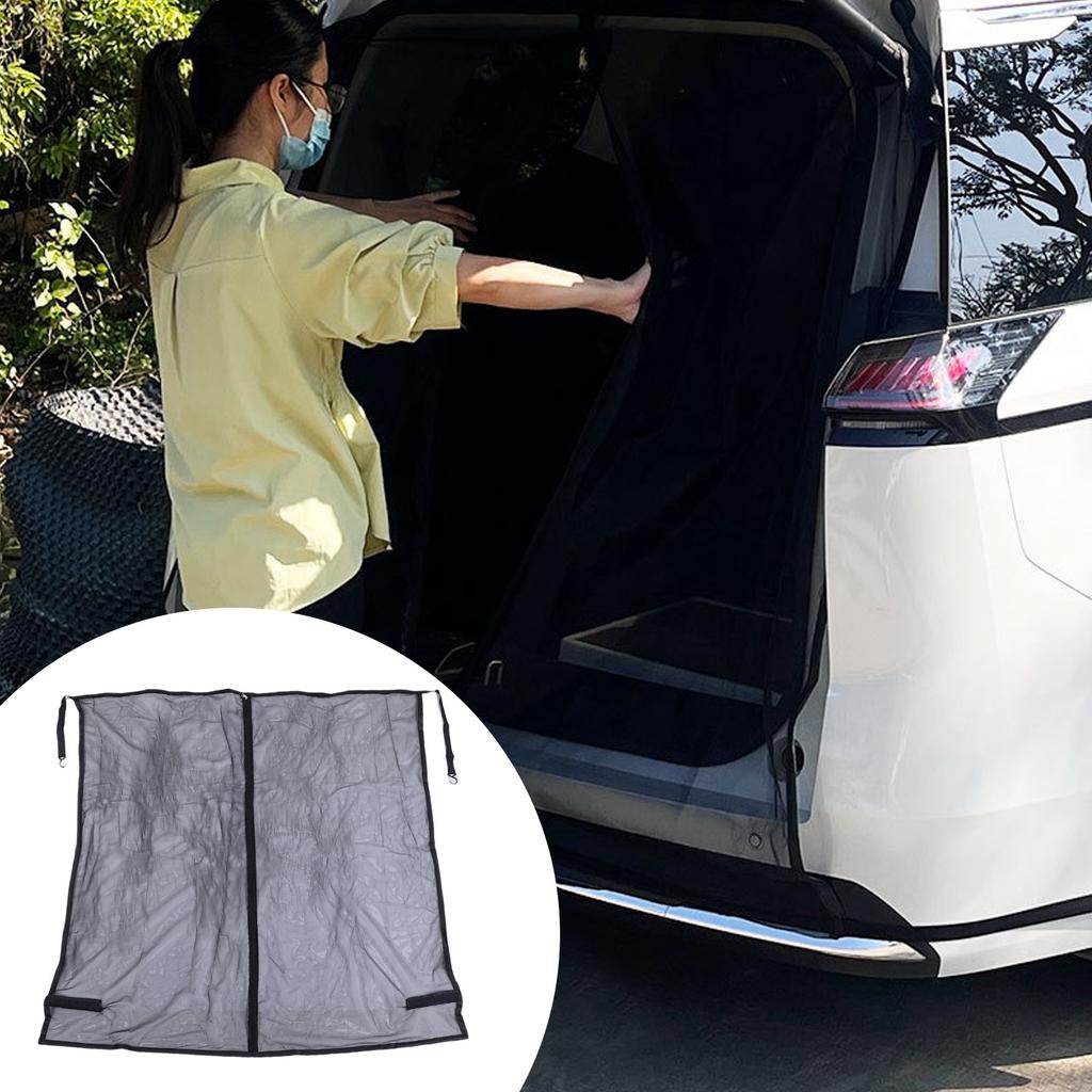 Car Camping Tailgate Mesh Screen Breathable Magnetic Car Screen Automotive Net Cover for SUV Ventilation