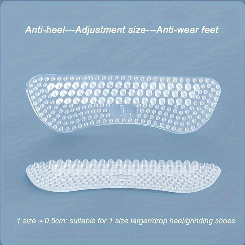 Women Men Anti Slip Heel Cushions Foot Heel Care Protector Upgrade Silicone Heel Stickers Heels Grips Non-Slip Inserts Pads