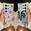 Beautiful Flowers Leaf Phone Case For Samsung Galaxy S25 FE S26 S24 S23 S22 S21 S20 Ultra S26 Plus S25FE Clear Shockproof Cover