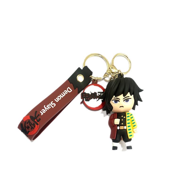 Anime Demon Slayer Weiche Gummi-Schlüsselanhänger - Heiß verkaufender Taschenanhänger & Autozubehör