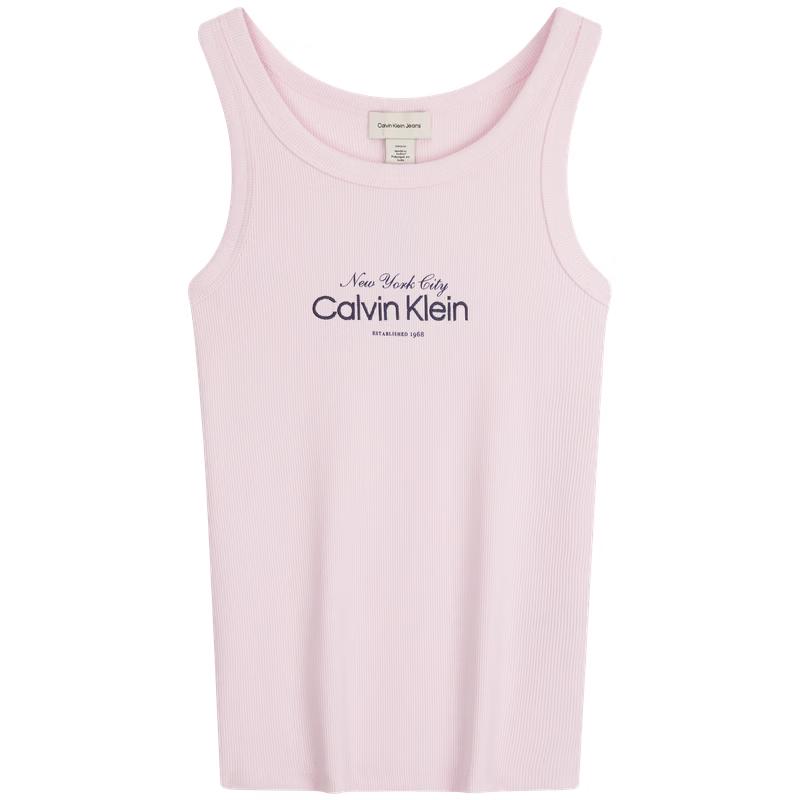 Calvin Klein Jeans Women's Ribbed CK Embroidery Tank Top