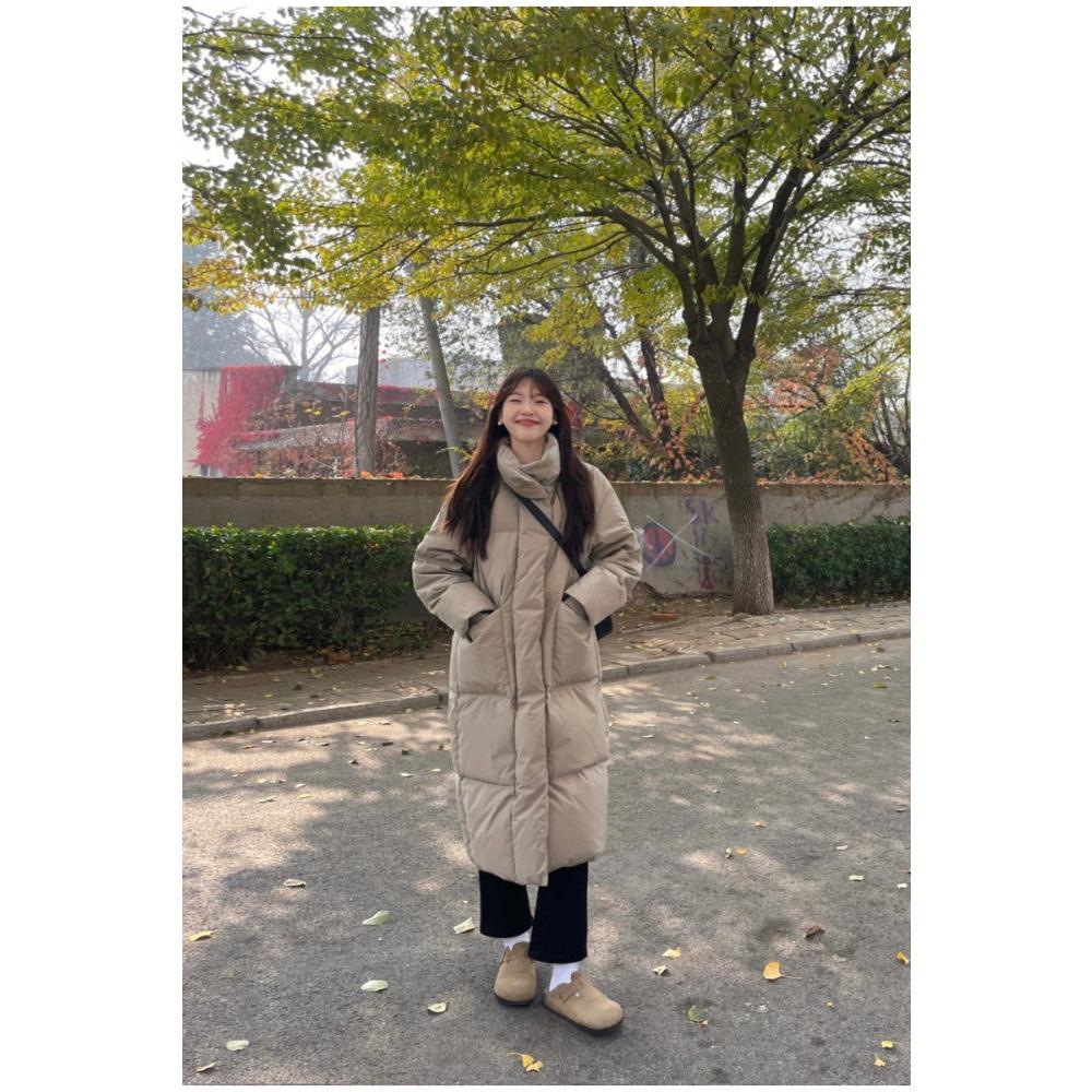 New winter cotton-padded coat medium and long small thickened down cotton-padded jacket women's oversize cotton-padded jacket